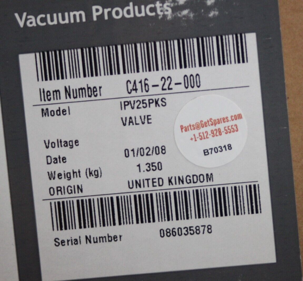 EDWARDS VACUUM C41622000